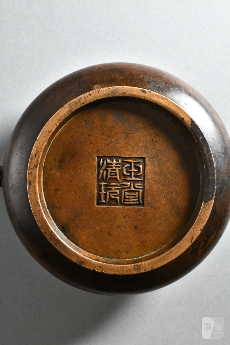 明 玉堂清玩款蚰耳炉 - 图3